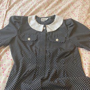 Cute Vintage 50s Retro Polka-Dotted Dress